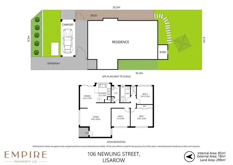 Floorplan of Homely semi-detached listing, 106 Newling Street, Lisarow NSW 2250
