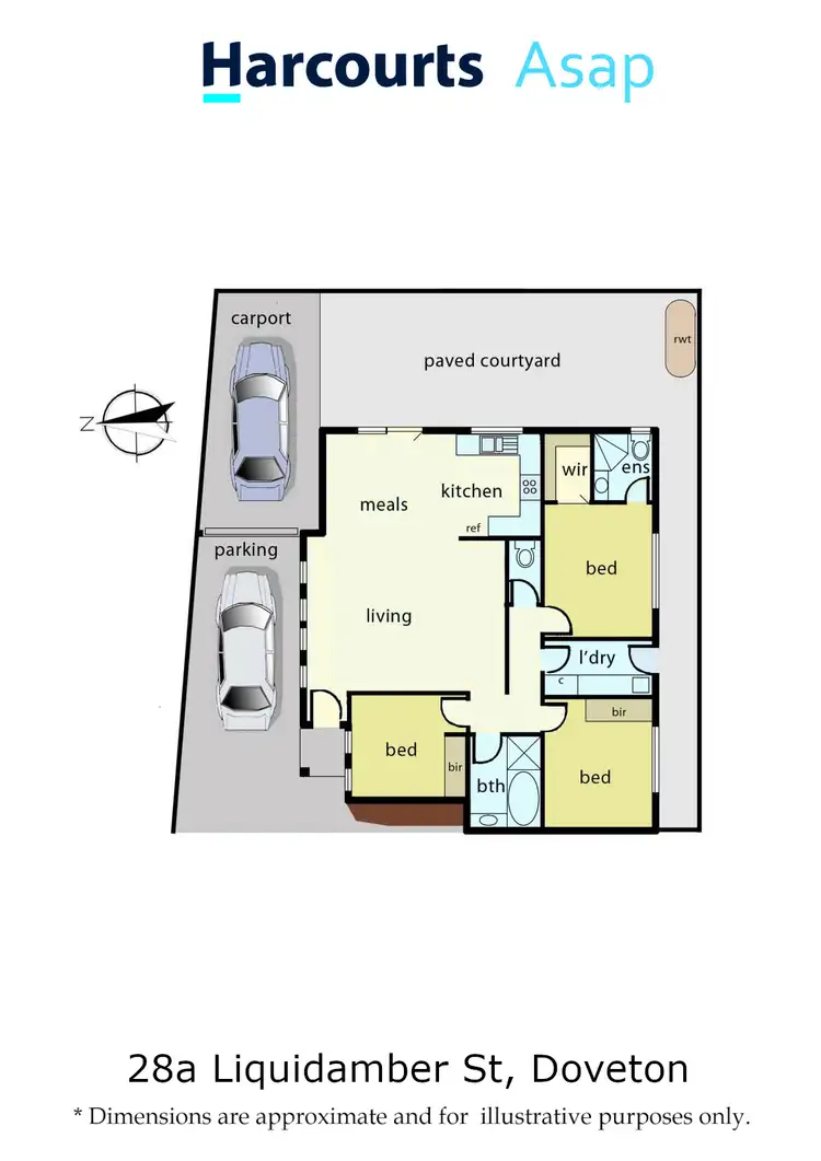Floorplan of Homely unit listing, 28a liquidamber Street, Doveton VIC 3177