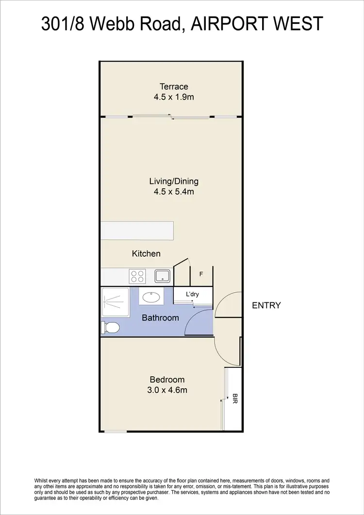Floorplan of Homely apartment listing, 301/8 Webb Road, Airport West VIC 3042