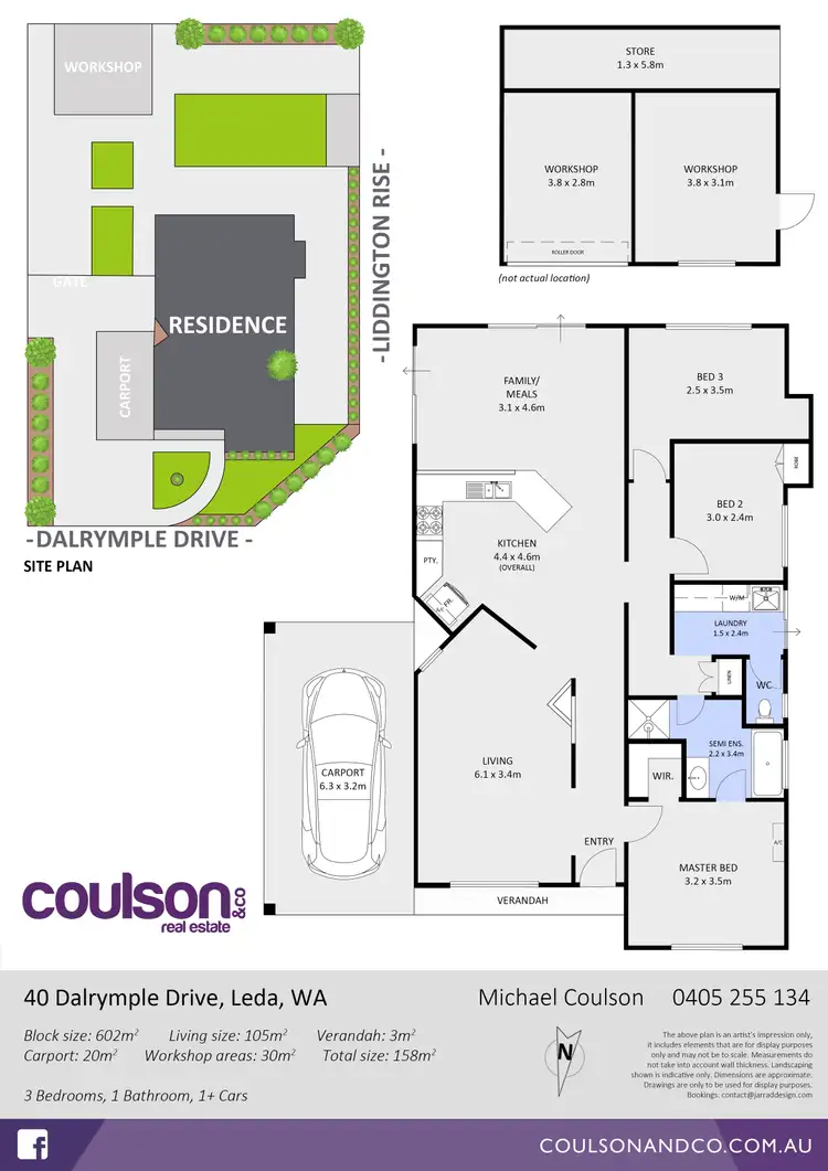 Floorplan of Homely house listing, 40 Dalrymple Drive, Leda WA 6170
