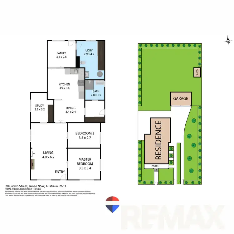 Floorplan of Homely house listing, 20 Crown Street, Junee NSW 2663