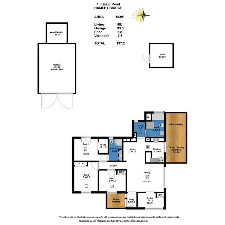 Floorplan of Homely house listing, 16 Baker Road, Hamley Bridge SA 5401