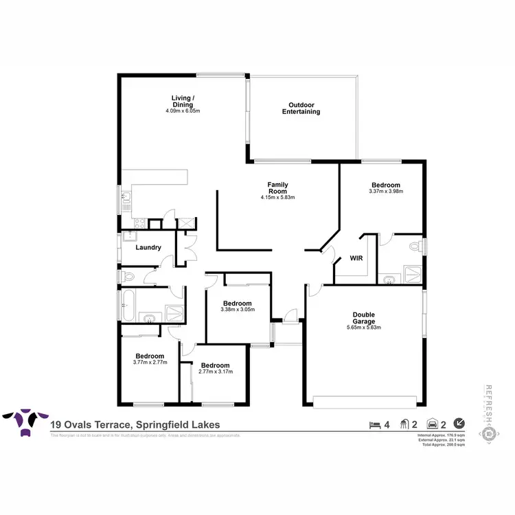 Floorplan of Homely house listing, 19 Ovals Terrace, Springfield Lakes QLD 4300