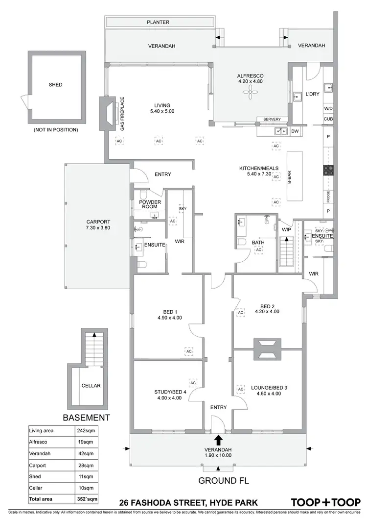 Floorplan of Homely house listing, 26 Fashoda Street, Hyde Park SA 5061