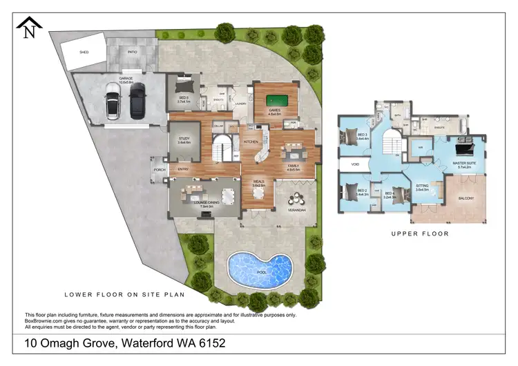Floorplan of Homely house listing, 10 Omagh Grove, Waterford WA 6152