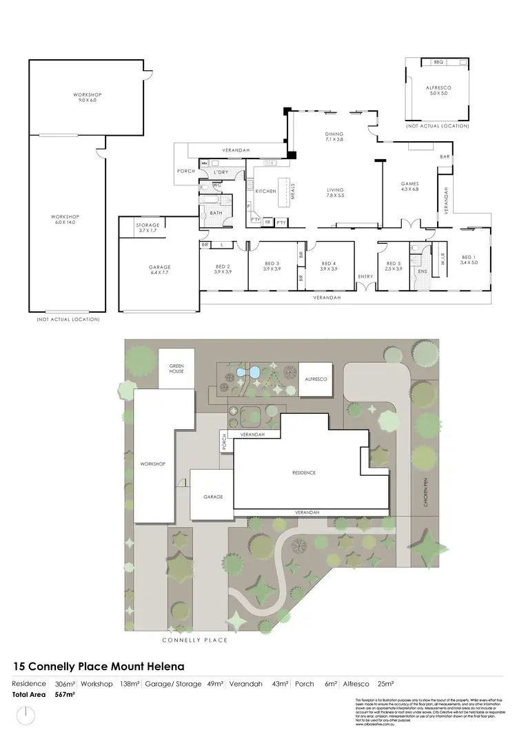 Floorplan of Homely house listing, 15 Connelly Place, Mount Helena WA 6082