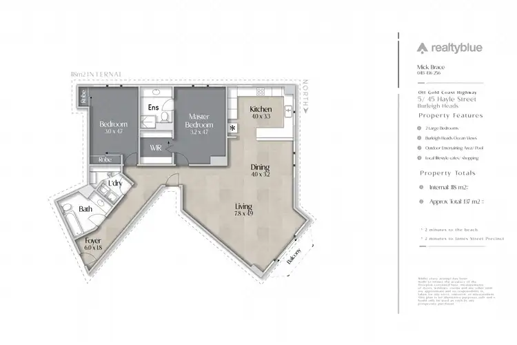 Floorplan of Homely unit listing, 5/45 Hayle Street, Burleigh Heads QLD 4220