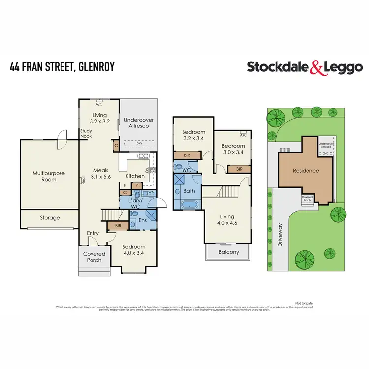 Floorplan of Homely house listing, 44 Fran Street, Glenroy VIC 3046