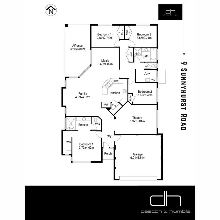 Floorplan of Homely house listing, 9 Sunnyhurst Road, Landsdale WA 6065