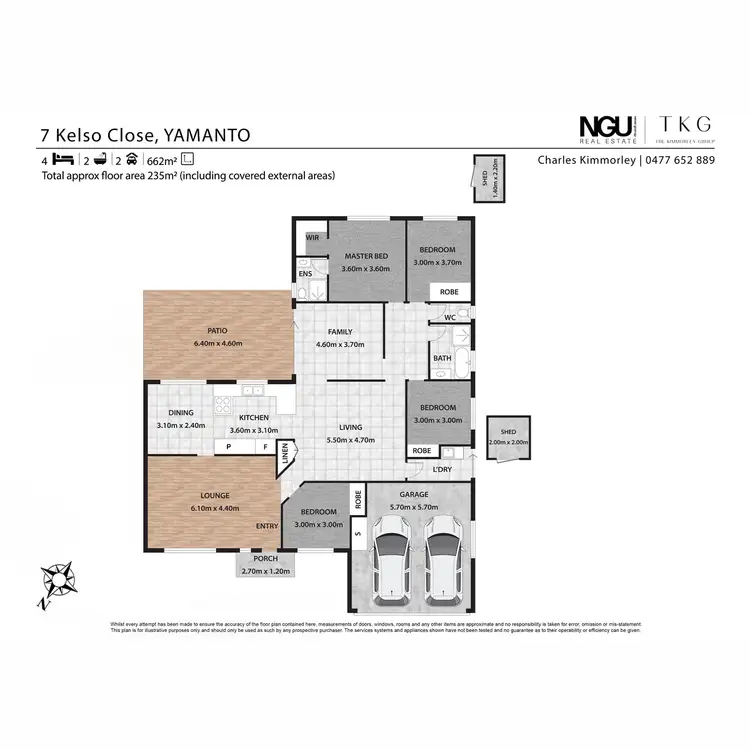 Floorplan of Homely house listing, 7 Kelso Close, Yamanto QLD 4305