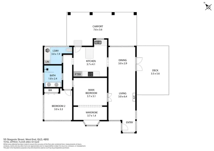 Floorplan of Homely house listing, 55 Stagpole Street, West End QLD 4810