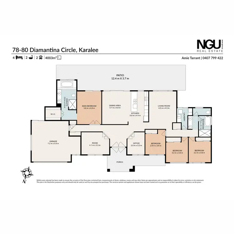 Floorplan of Homely house listing, 78-80 Diamantina Circle, Karalee QLD 4306