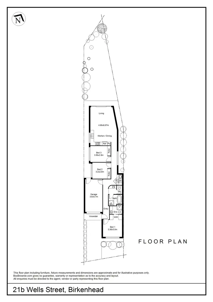 Floorplan of Homely house listing, 21B Wells Street, Birkenhead SA 5015