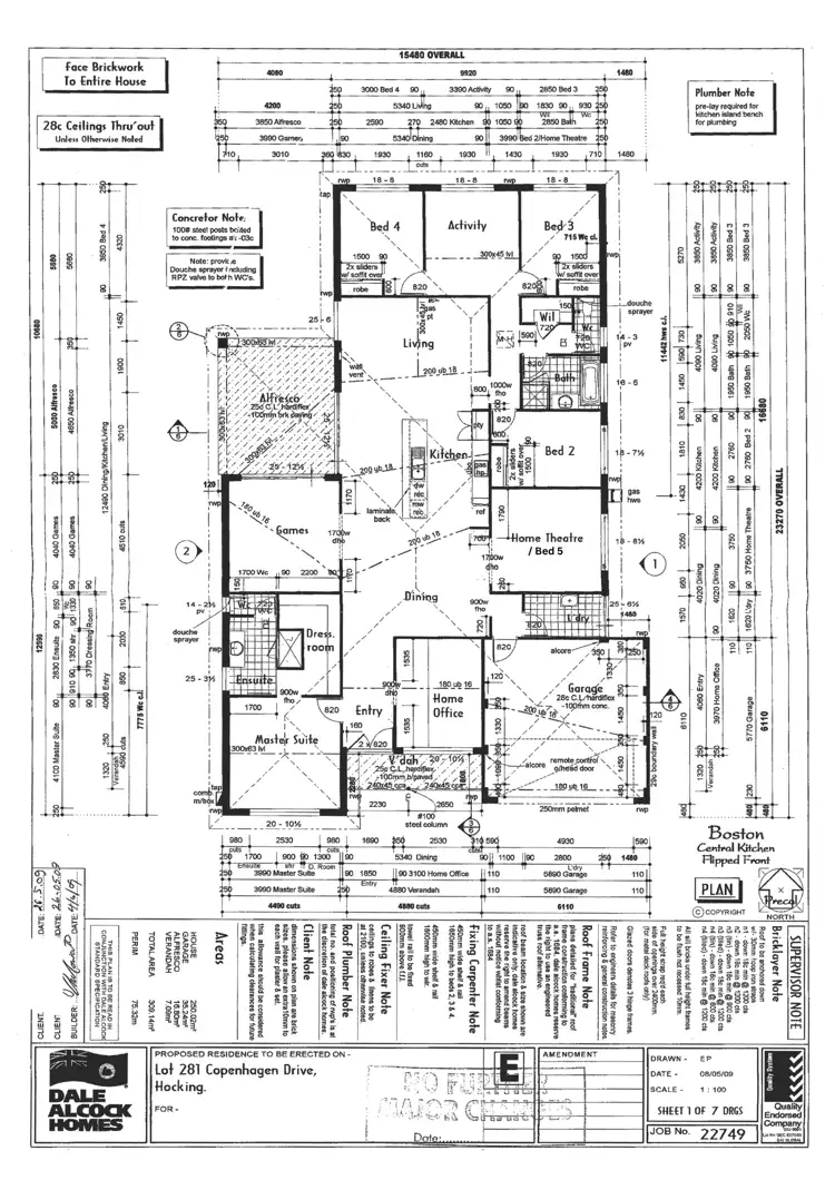 Floorplan of Homely house listing, 1 Copenhagen Drive, Hocking WA 6065