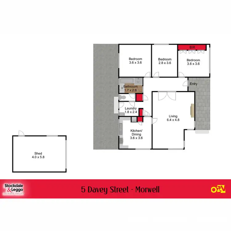 Floorplan of Homely house listing, 5 Davey Street, Morwell VIC 3840