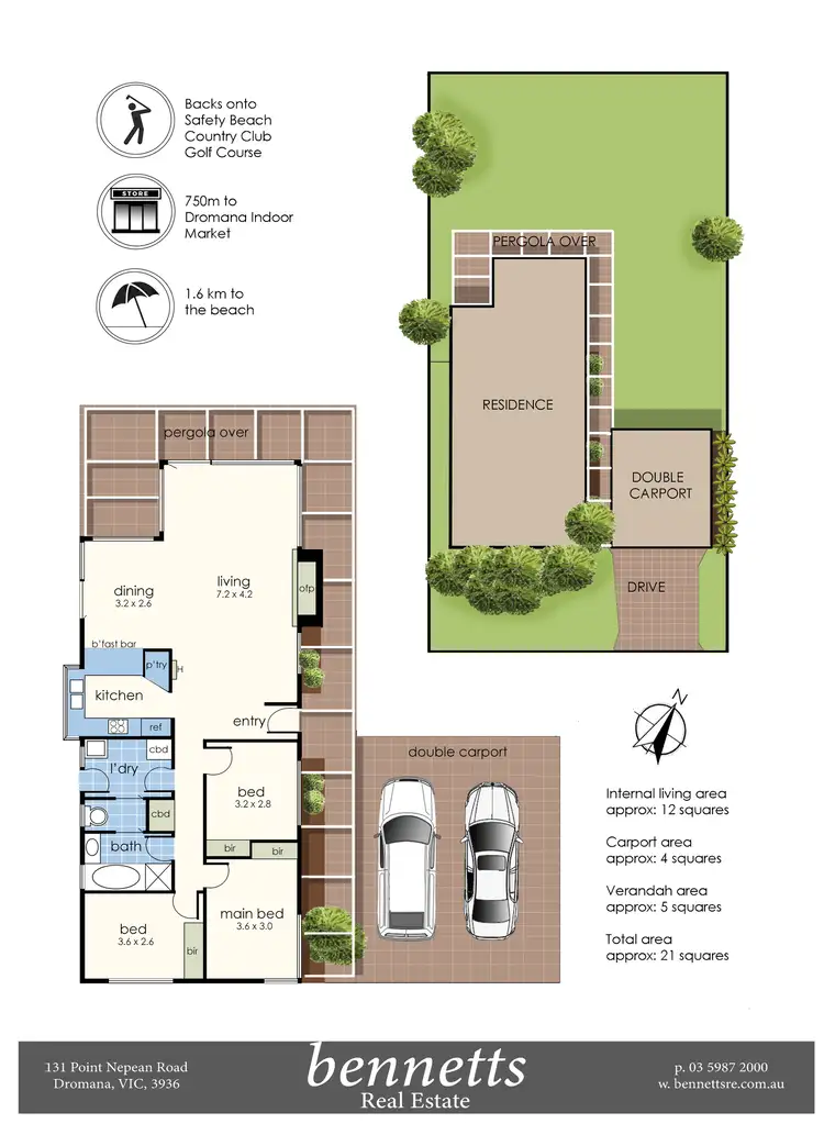 Floorplan of Homely house listing, 78 Country Club Drive, Safety Beach VIC 3936