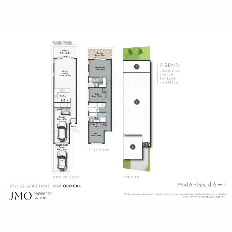 Floorplan of Homely townhouse listing, 27/152 Pascoe Road, Ormeau QLD 4208