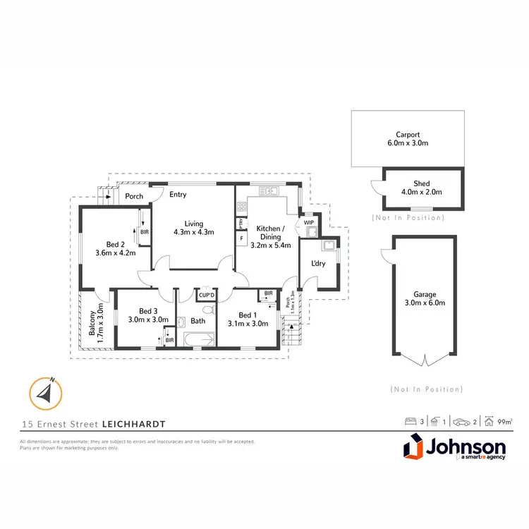 Floorplan of Homely house listing, 15 Ernest Street, Leichhardt QLD 4305