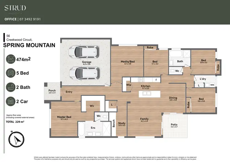 Floorplan of Homely house listing, 56 Creekwood Circuit, Spring Mountain QLD 4300