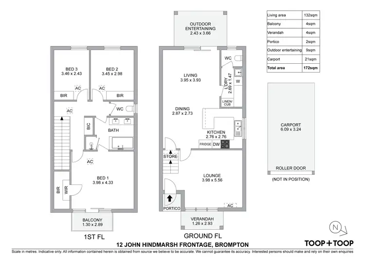 Floorplan of Homely house listing, 12 John Hindmarsh Frontage, Brompton SA 5007