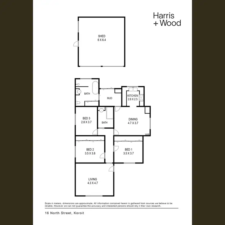 Floorplan of Homely house listing, 16 North Street, Koroit VIC 3282