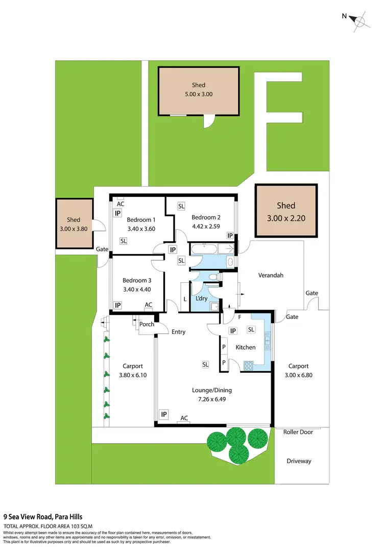 Floorplan of Homely house listing, 9 Sea View Road, Para Hills SA 5096