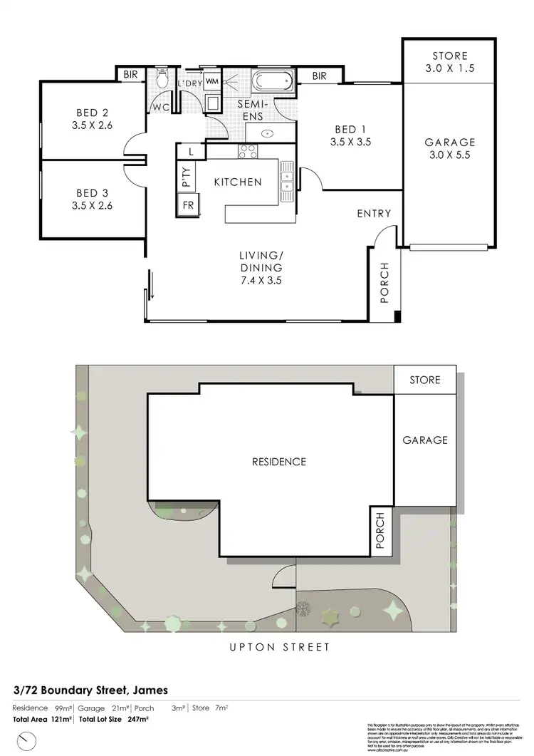 Floorplan of Homely house listing, 3/72 Boundary Road, St James WA 6102