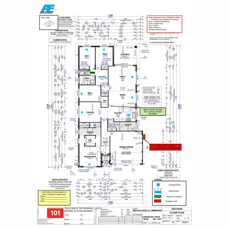 Floorplan of Homely house listing, 56 Glasshouse Drive, Banksia Grove WA 6031