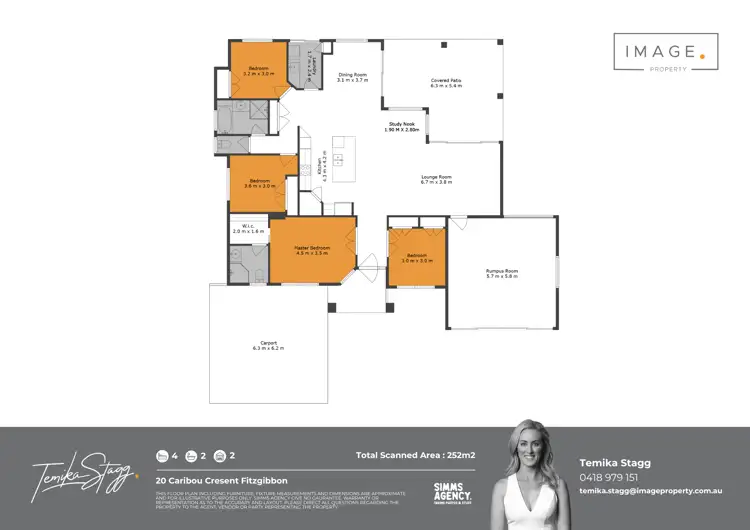 Floorplan of Homely house listing, 20 Caribou Crescent, Fitzgibbon QLD 4018