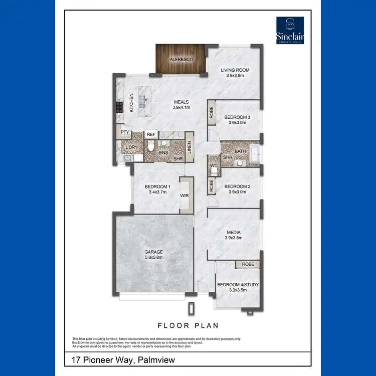 Floorplan of Homely house listing, 17 Pioneer Way, Palmview QLD 4553