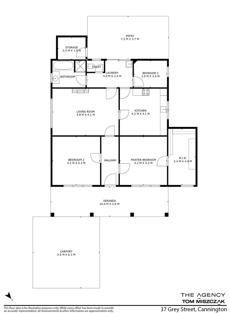 Floorplan of Homely house listing, 37 Grey Street, Cannington WA 6107
