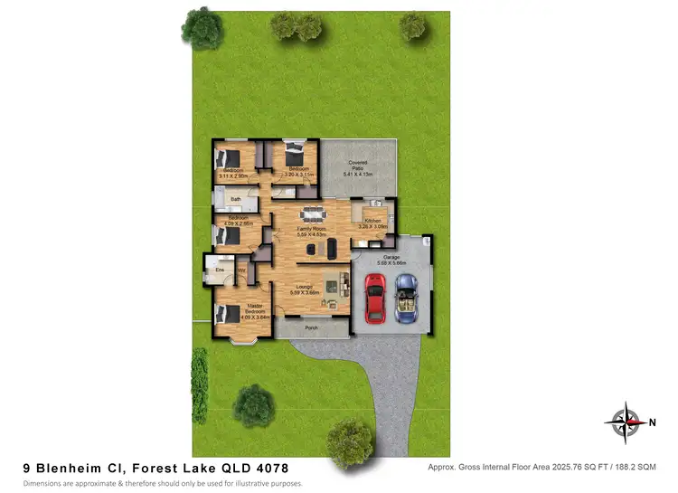 Floorplan of Homely house listing, 9 Blenheim Close, Forest Lake QLD 4078
