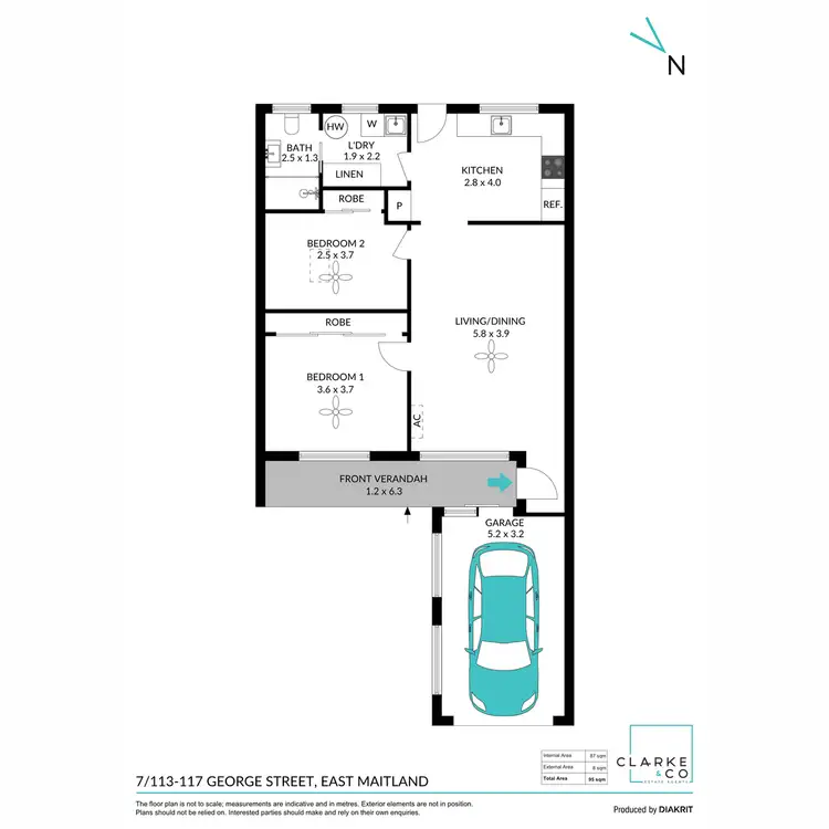 Floorplan of Homely villa listing, 7/113 -117 George Street, East Maitland NSW 2323