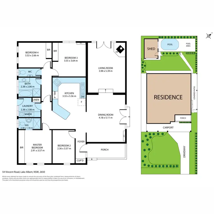 Floorplan of Homely house listing, 54 Vincent Road, Lake Albert NSW 2650