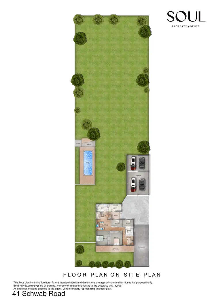 Floorplan of Homely house listing, 41 Schwab Road, Yenda NSW 2681