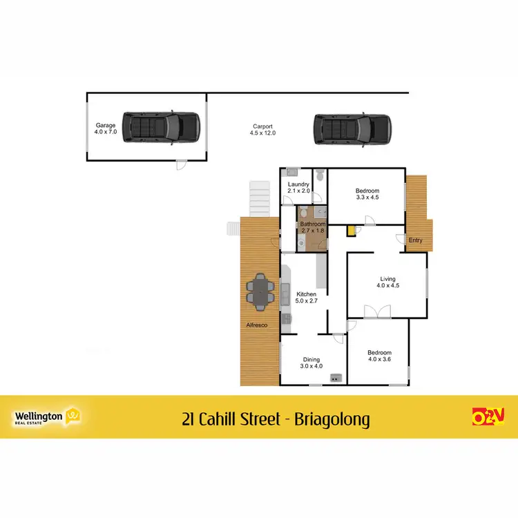Floorplan of Homely house listing, 21 Cahill Street, Briagolong VIC 3860
