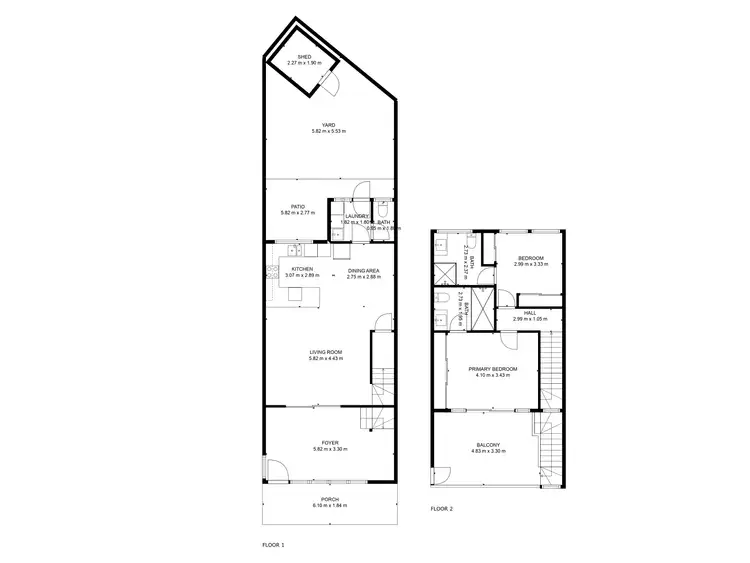 Floorplan of Homely townhouse listing, Unit 2/3 Everdell Street, Bargara QLD 4670