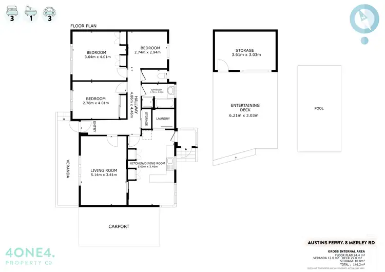 Floorplan of Homely house listing, 8 Merley Road, Austins Ferry TAS 7011
