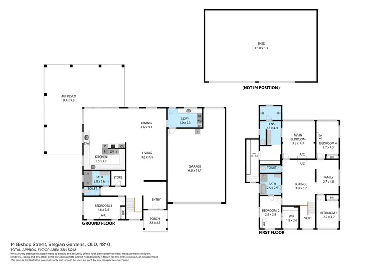 Floorplan of Homely house listing, 14 Bishop Street, Belgian Gardens QLD 4810