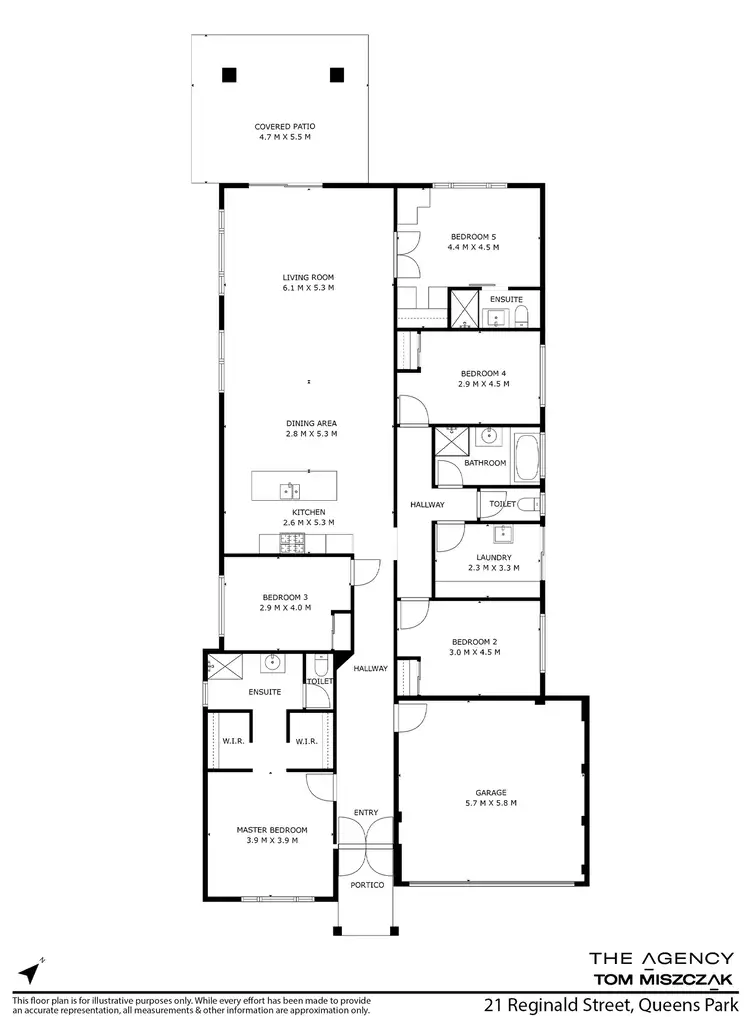 Floorplan of Homely house listing, 21 Reginald Street, Queens Park WA 6107