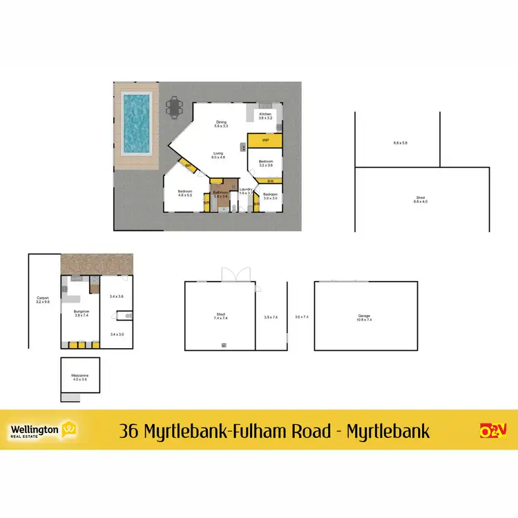 Floorplan of Homely rural property listing, 36 Myrtlebank - Fulham Road, Myrtlebank VIC 3851