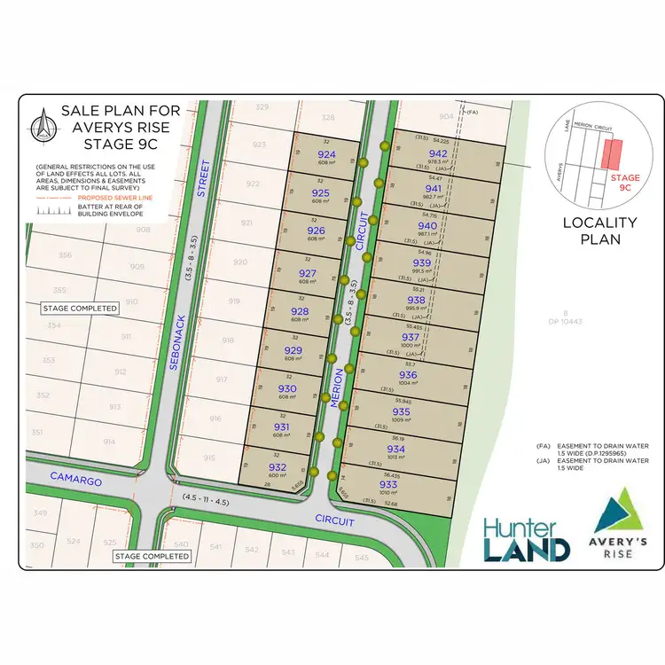 Floorplan of Homely land listing, Stage 9C Averys Rise, Heddon Greta NSW 2321