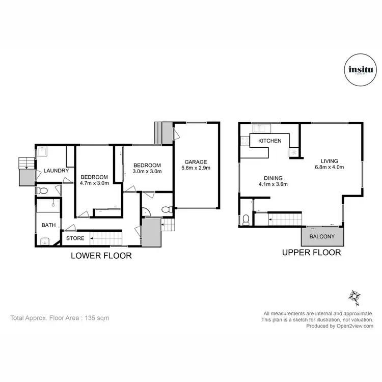 Floorplan of Homely unit listing, 3/9 Long Point Road, Sandy Bay TAS 7005