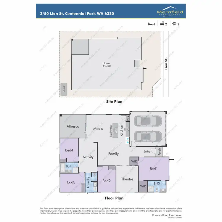 Floorplan of Homely house listing, 2/50 Lion Street, Centennial Park WA 6330