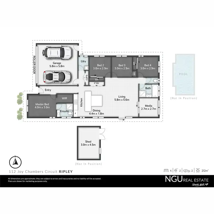 Floorplan of Homely house listing, 112 Joy Chambers Circuit, Ripley QLD 4306