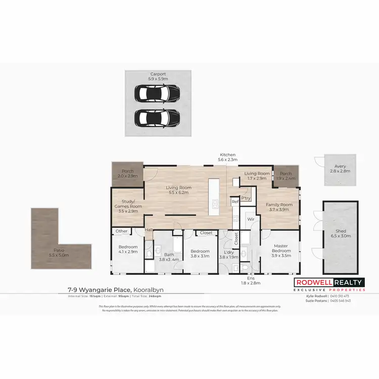 Floorplan of Homely house listing, 7 - 9 Wyangarie Place, Kooralbyn QLD 4285