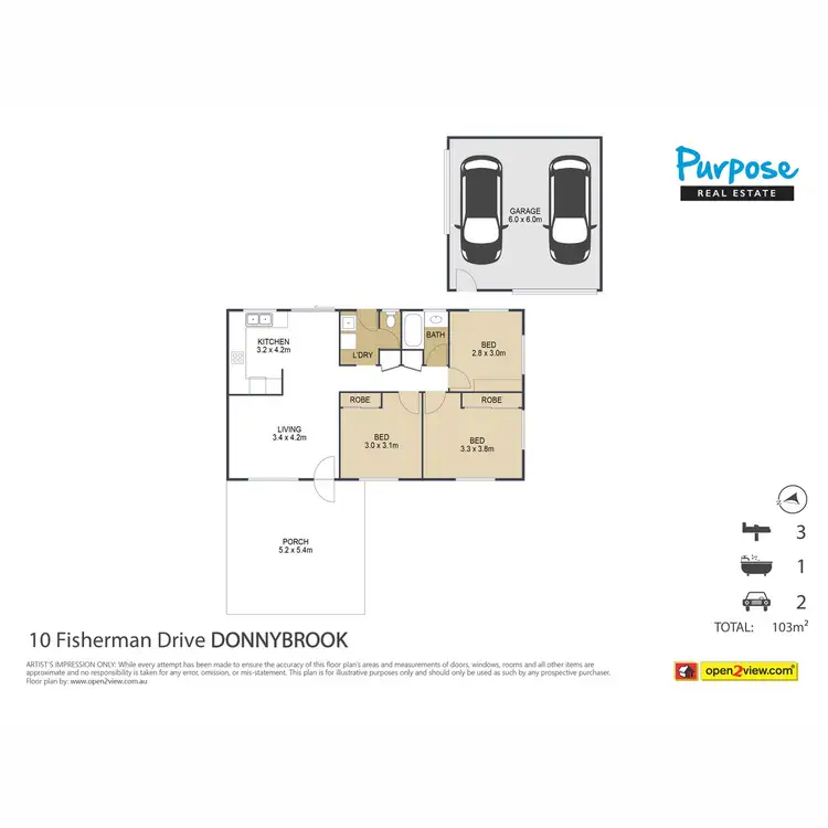 Floorplan of Homely house listing, 10 Fisherman Drive, Donnybrook QLD 4510