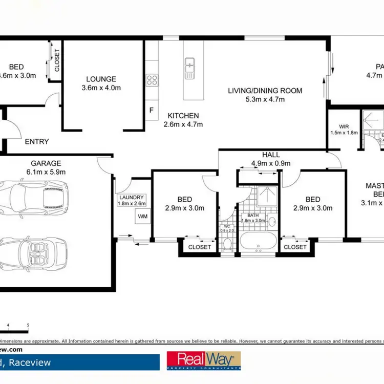 Floorplan of Homely house listing, 10 Kordan Boulevard, Raceview QLD 4305