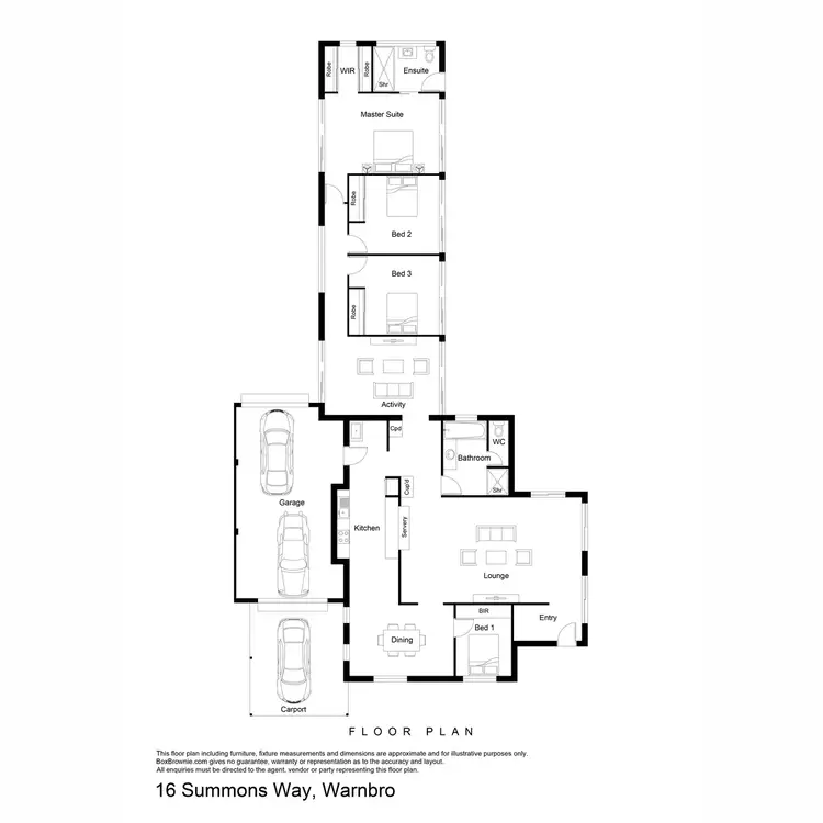 Floorplan of Homely house listing, 16 Summons Way, Warnbro WA 6169