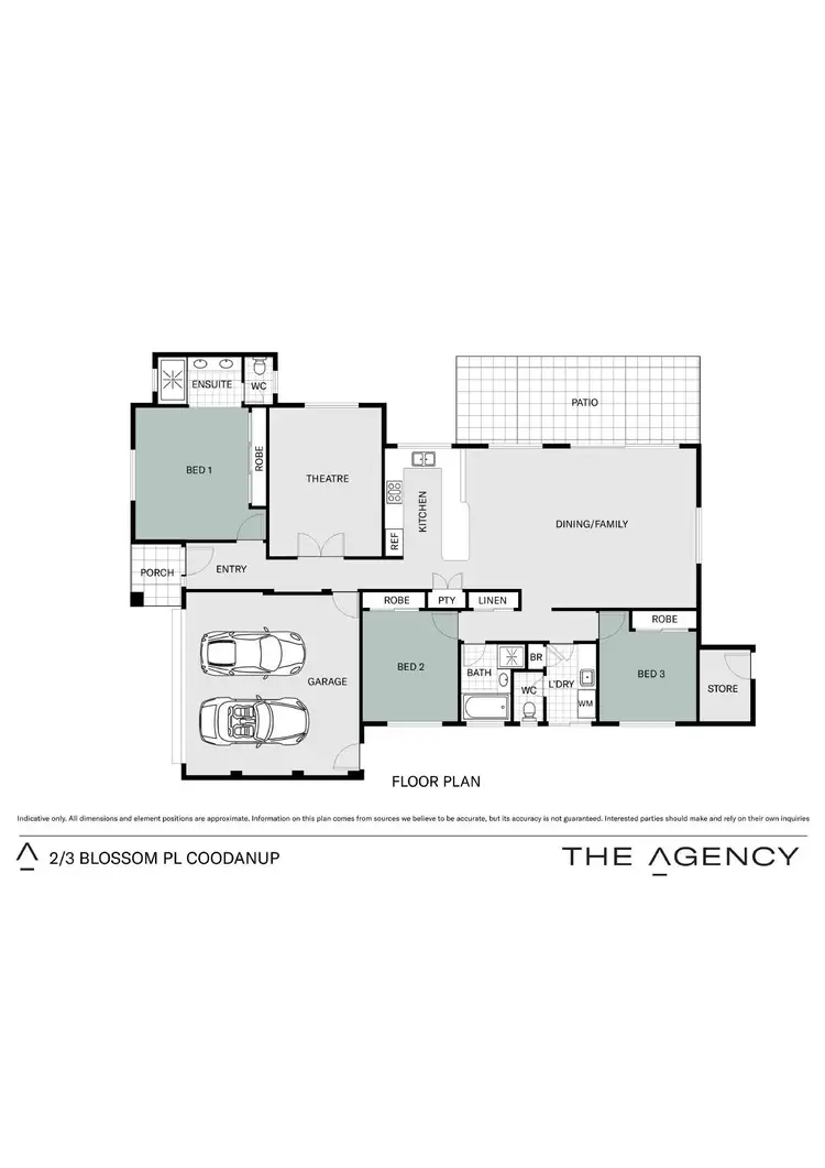Floorplan of Homely house listing, 2/3 Blossom Place, Coodanup WA 6210